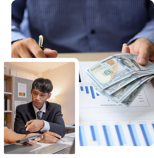 Planning a debt consolidation strategy with financial documents