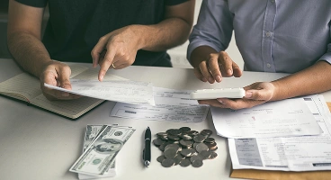 Debt restructuring consultation with a financial advisor